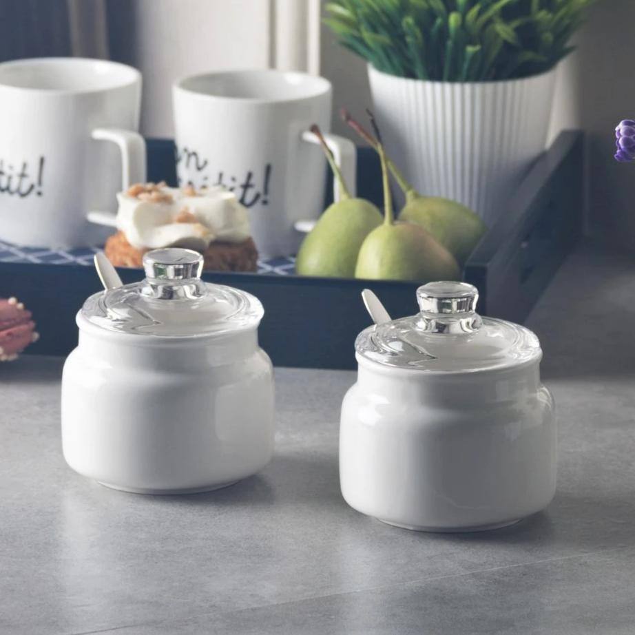 Philosophy Home Trio Glass Condiment Jars Set – Modern Quests