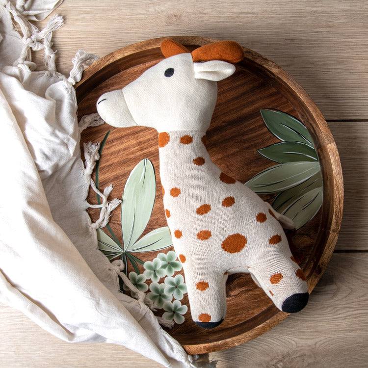 Pomme Knitted Soft Toy - Ivory Giraffe