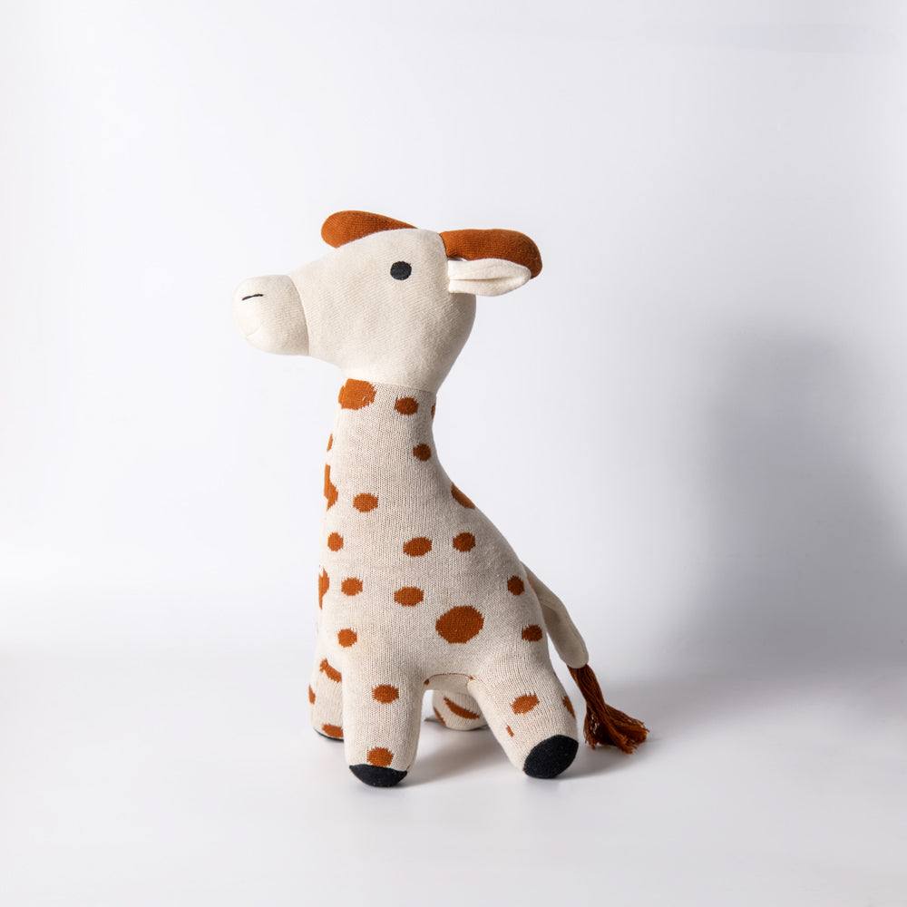 Pomme Knitted Soft Toy - Ivory Giraffe