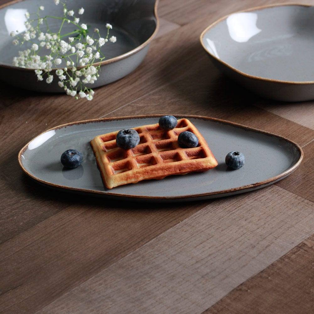 Porland Turkey Pure Seasons Serving Plate - Dark Grey