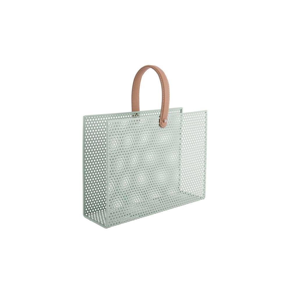 Present Time Mesh Magazine Rack - Grayed Jade