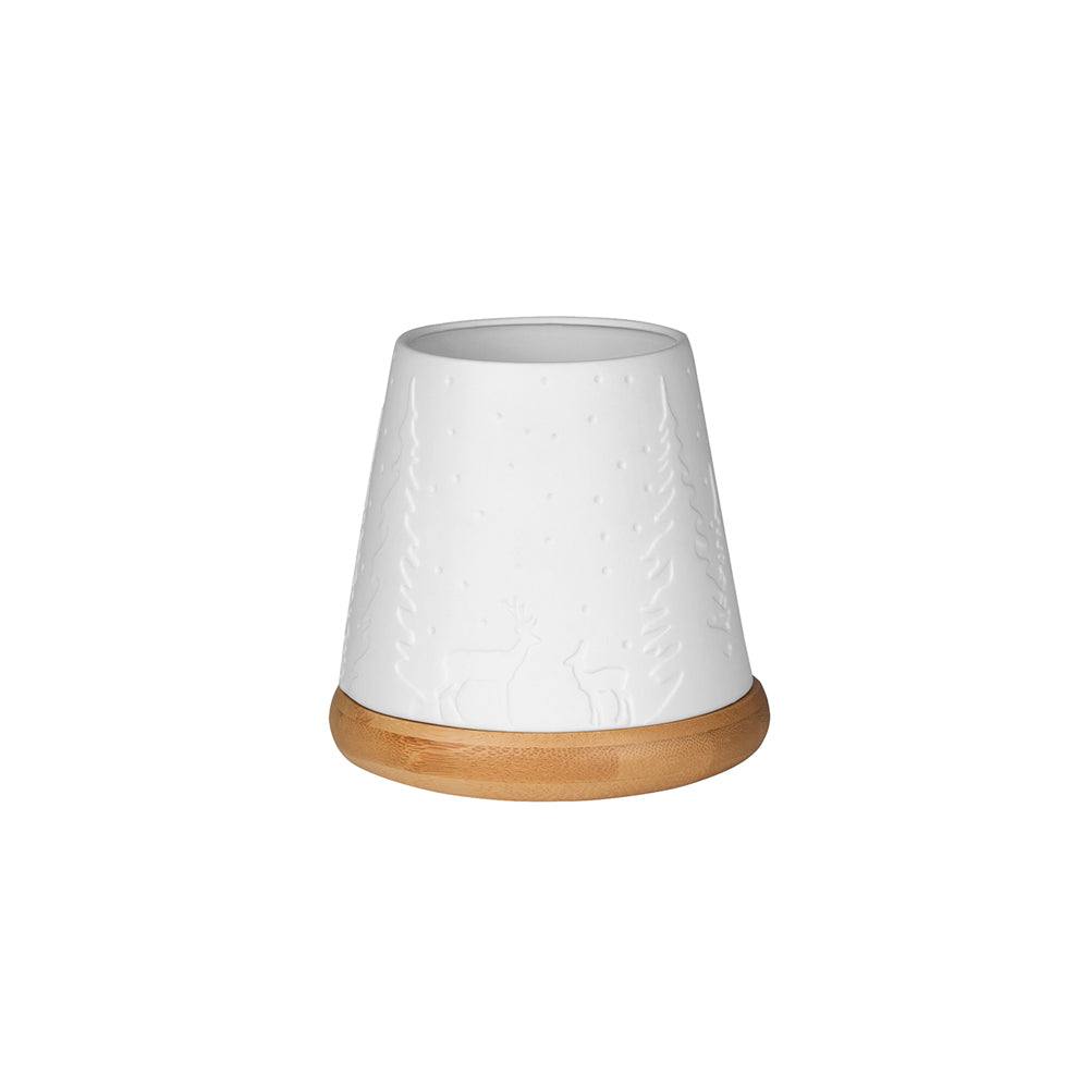Rader Germany Embossed Lantern with Wooden Base - Forest