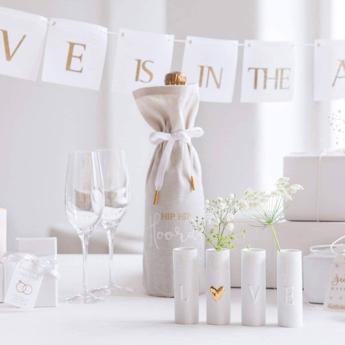 Rader Germany Love Mini Vases, Set of 4