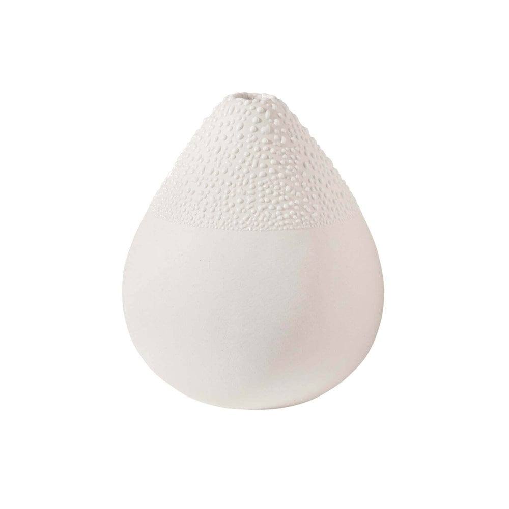 Rader Germany Pearl Dotted Bulb Mini Vase - White