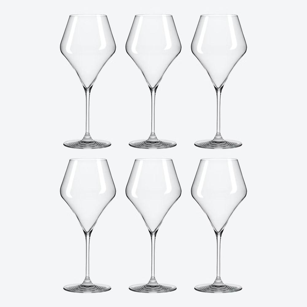 Rona Glass Slovakia Aram Red Wine Glasses 500ml, Set of 6