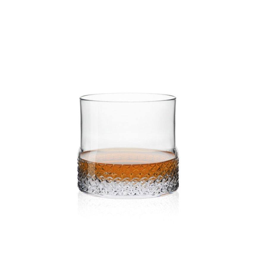 Rona Glass Slovakia Handmade Crystal Whiskey Glasses 380ml, Set of 4