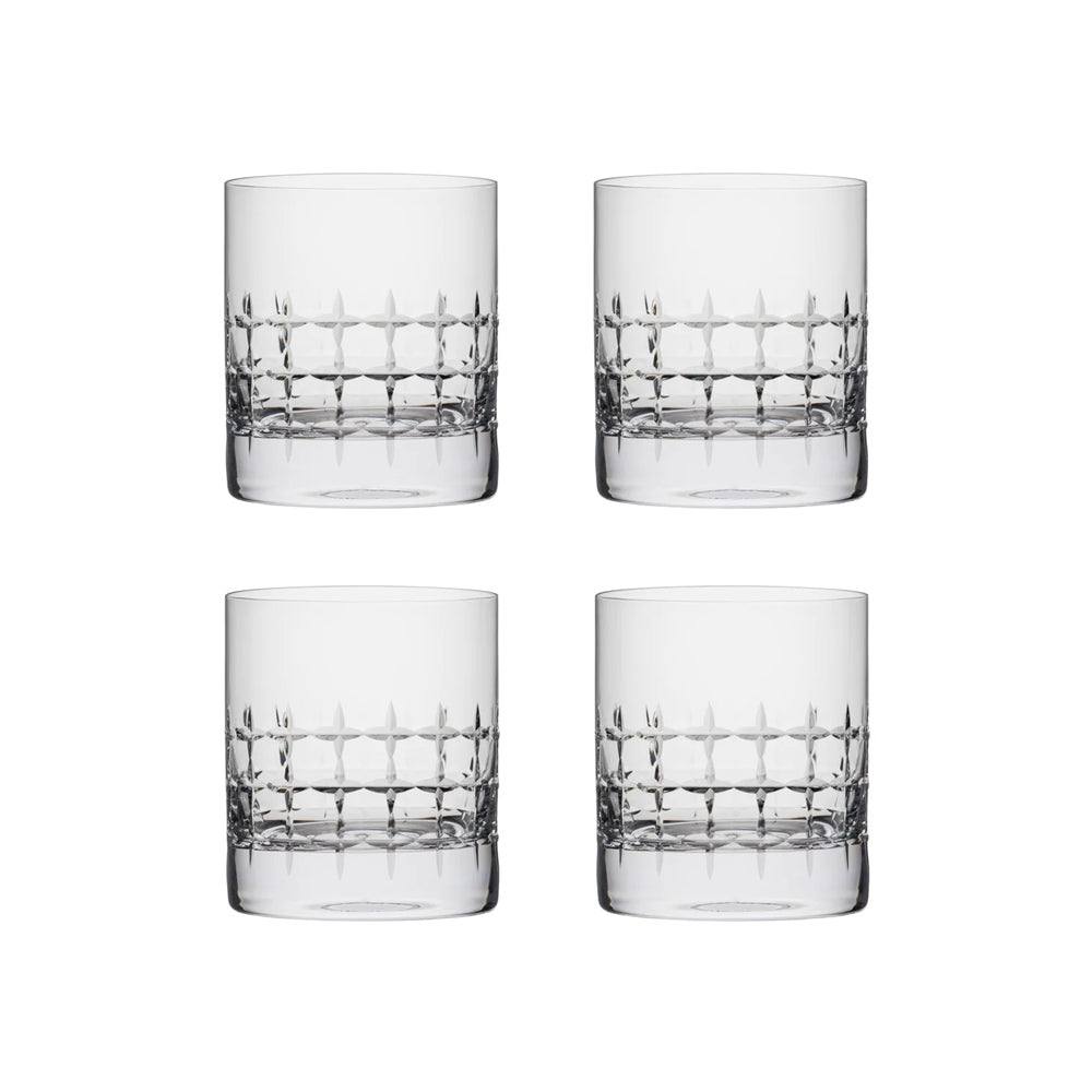 Rona Glass Slovakia Luxury Collection Brilliant Whiskey Glasses 380ml, Set of 4