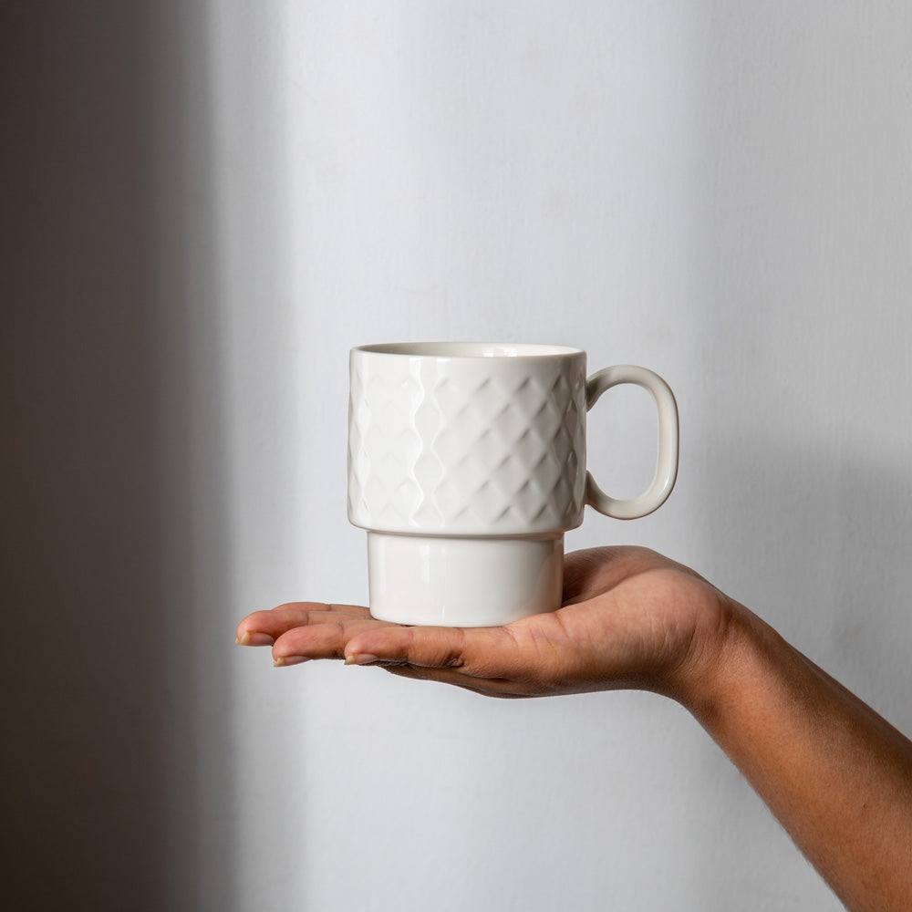 Sagaform Sweden Coffee & More Coffee Mugs, Set of 2 - White