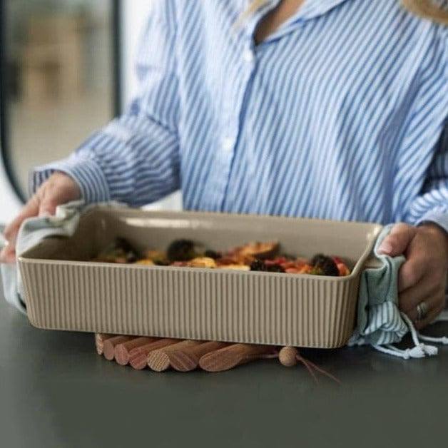 Sagaform Sweden Flora Baking Dish Large - Beige