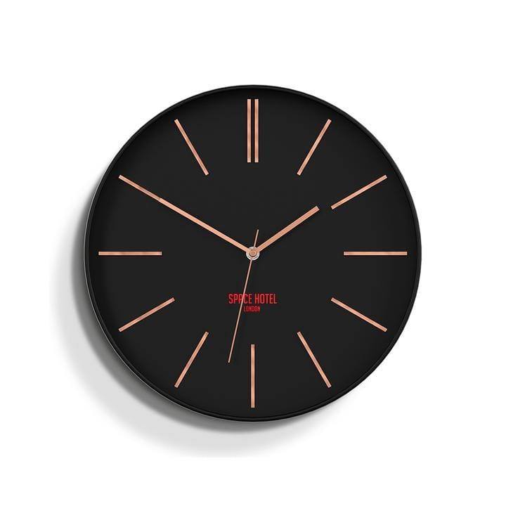 Space Hotel Sci-Fi Sid Wall Clock 35cm - Black