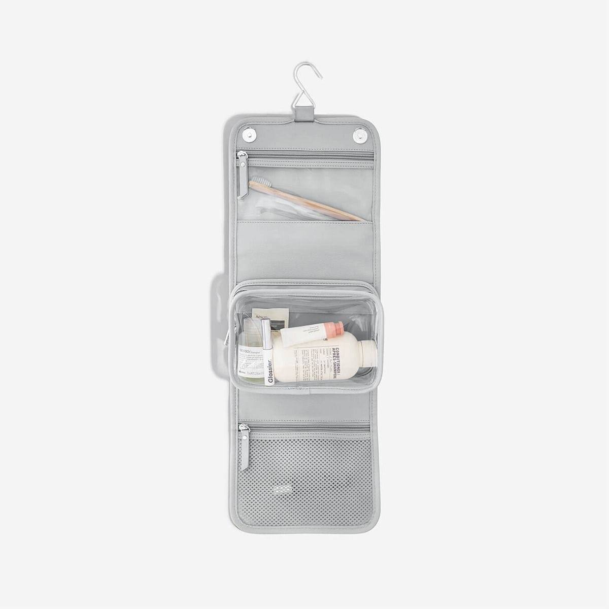 Stackers London Hanging Travel Washbag - Pebble Grey