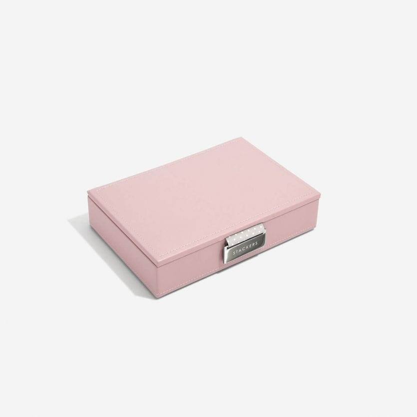 Stackers London Jewellery Box with Lid Small - Soft Pink
