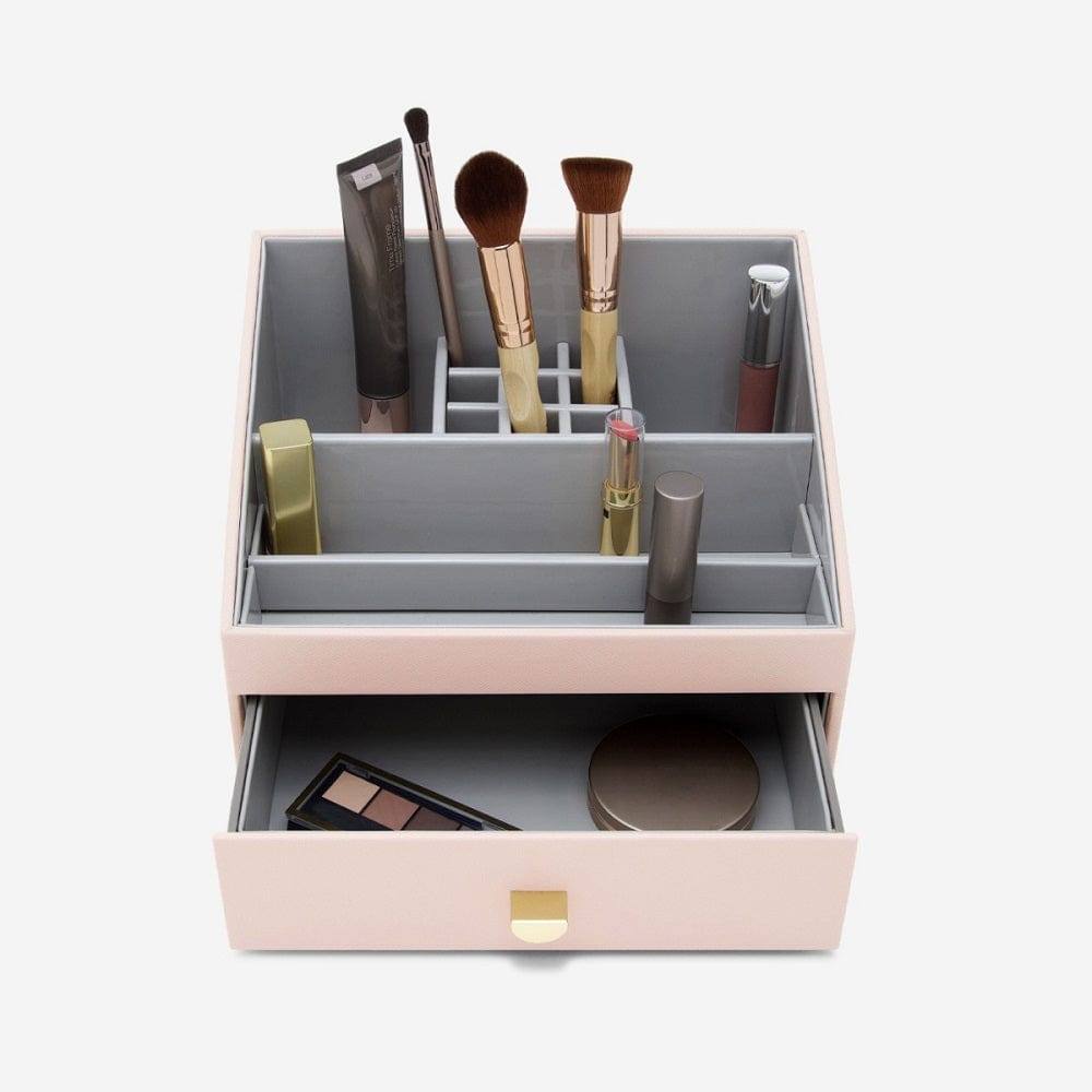 Stackers London Makeup Organiser with Drawer - Blush Pink