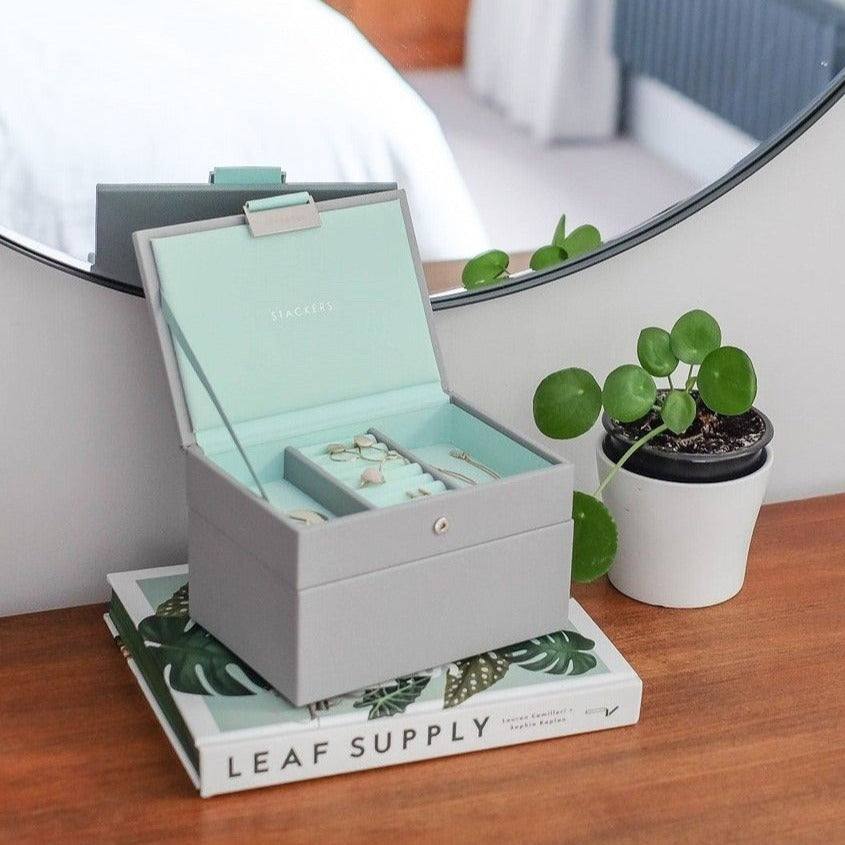 Stackers Small Jewellery Box Set Grey Mint - Main Image