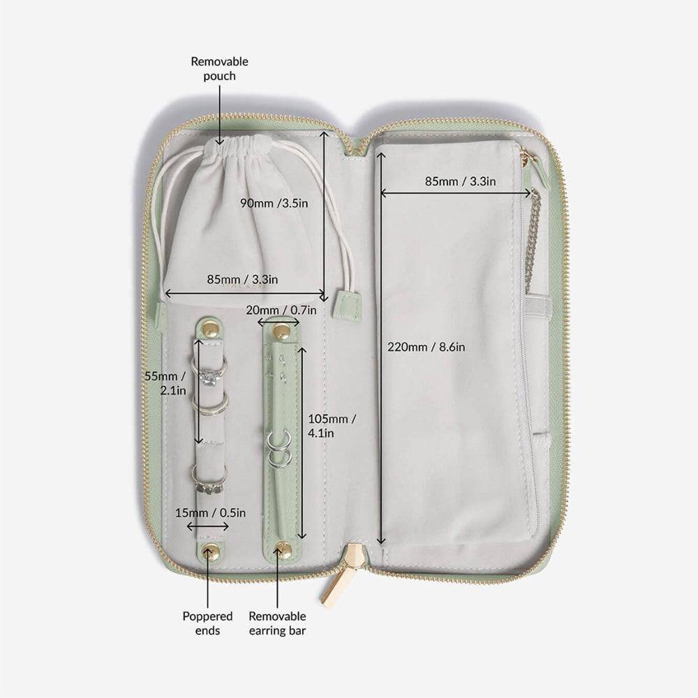 Stackers London Travel Jewellery Roll Medium - Sage Green