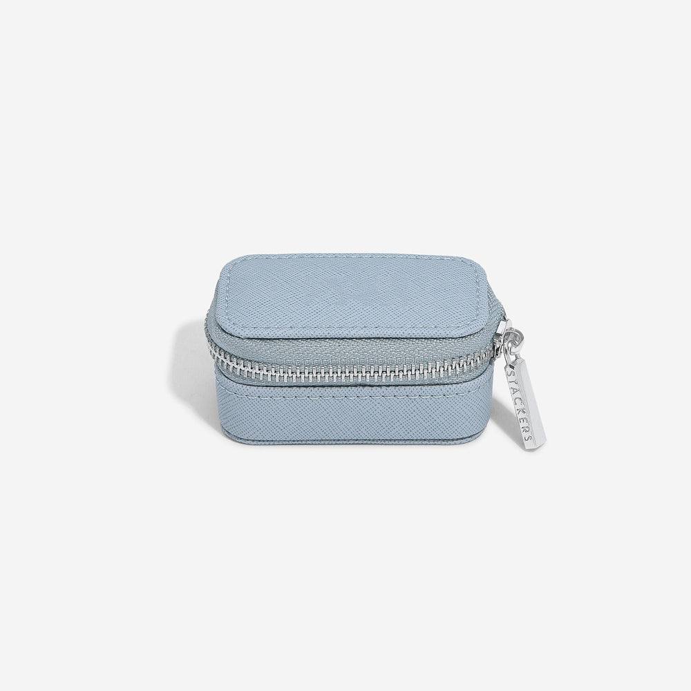 Stackers London Travel Ring Pouch Small - Dusky Blue