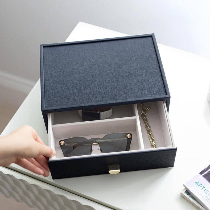 Watch Accessories Deep Drawer Medium Navy Blue