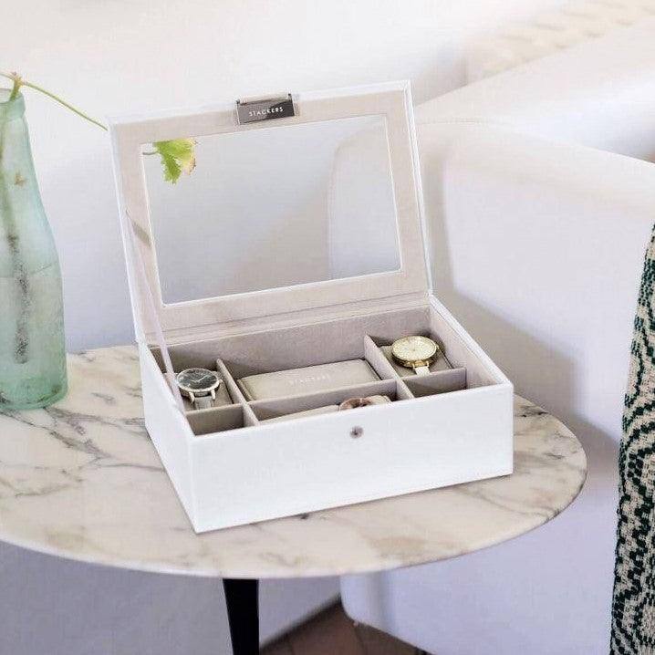 Stackers London Watch Box 8-piece - White