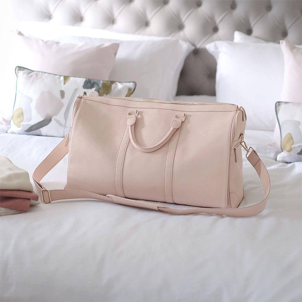 Stackers Zipped Travel Bag - Blush Pink
