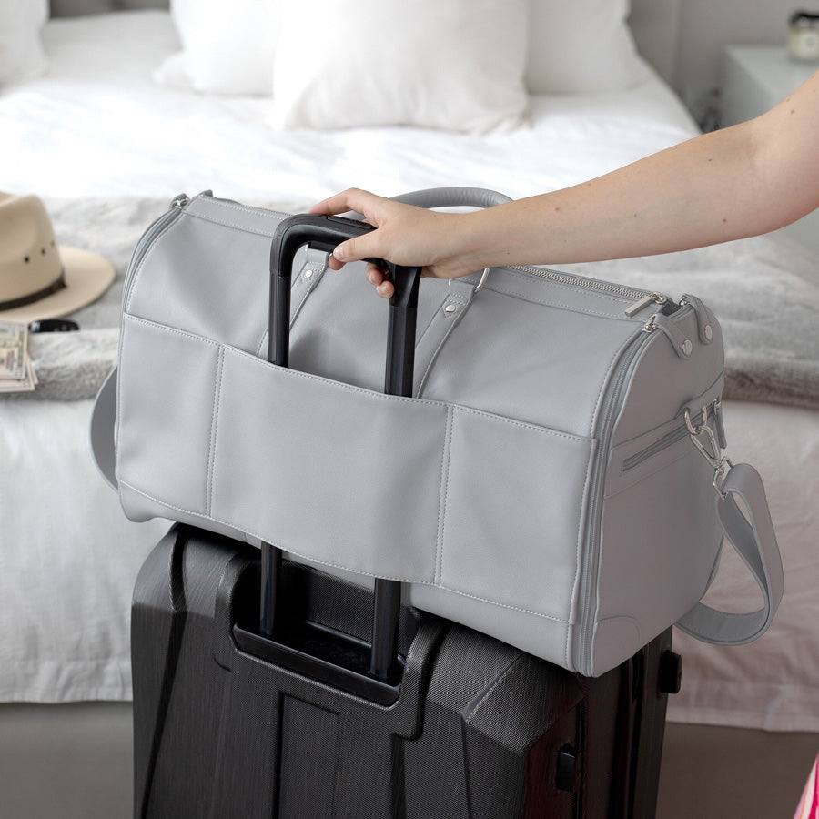 Stackers London Zipped Travel Bag - Pebble Grey
