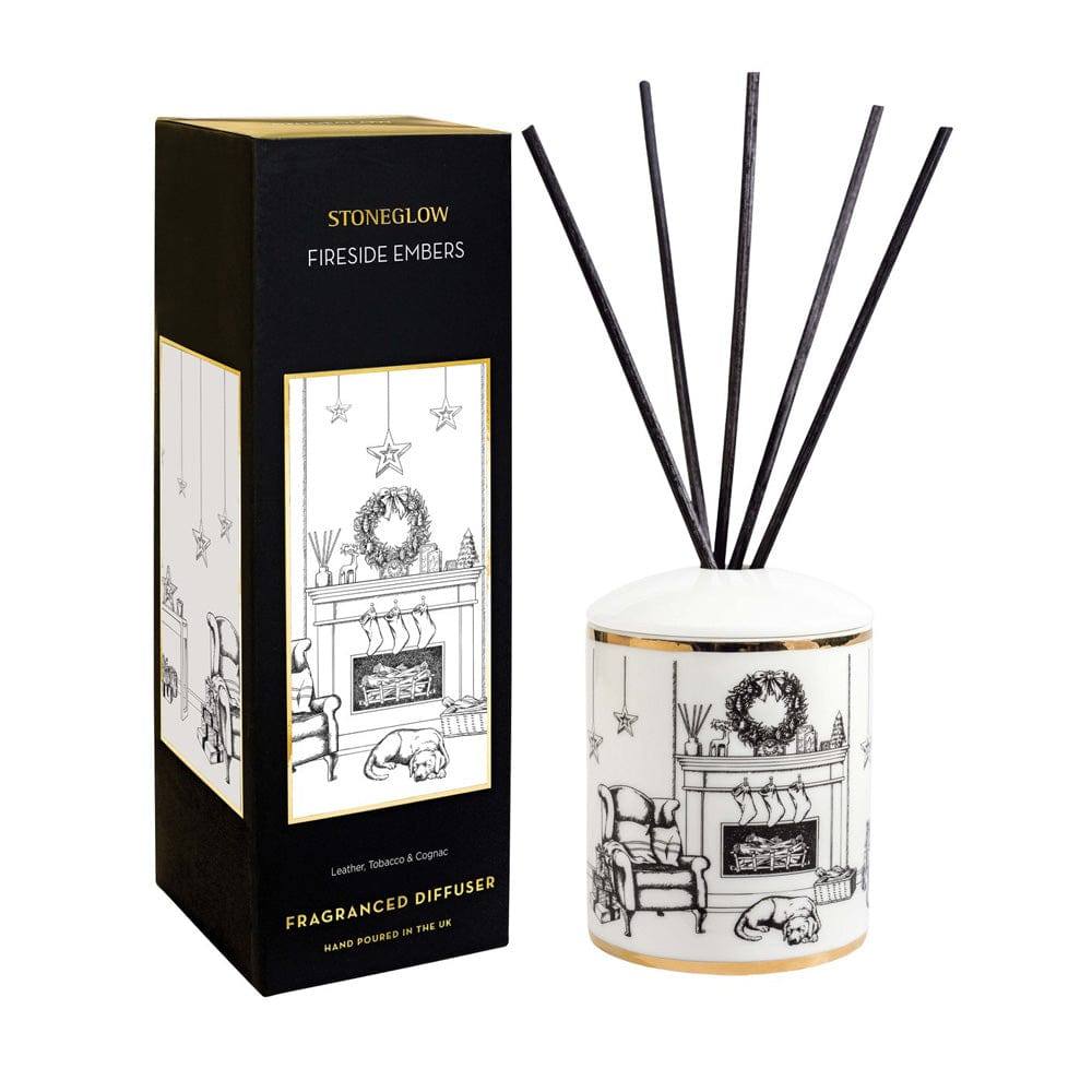 Stoneglow London Keepsake Ceramic Reed Diffuser - Fireside Embers