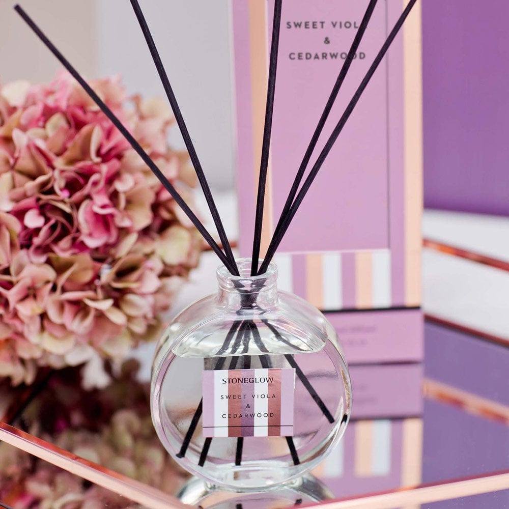 Stoneglow London Modern Classics Reed Diffuser - Sweet Viola & Cedarwood