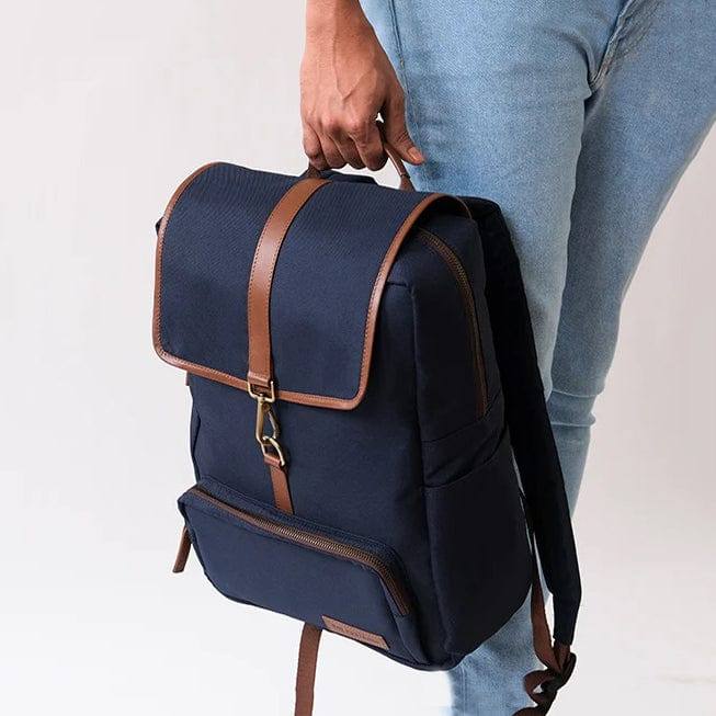The Postbox Alton Backpack - Oxford Blue