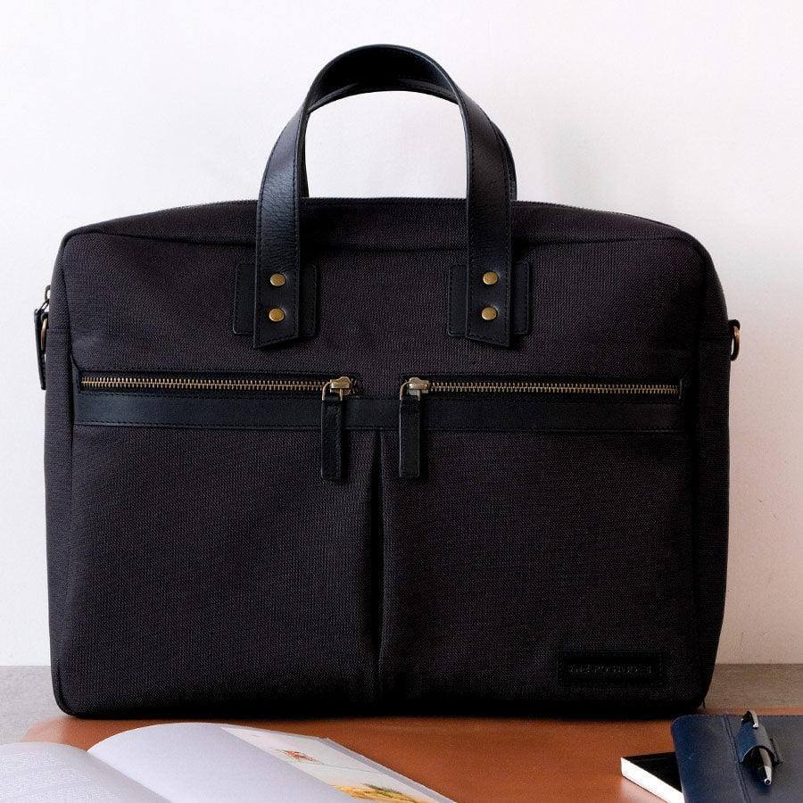 The Postbox Dean Messenger Laptop Bag - Charcoal