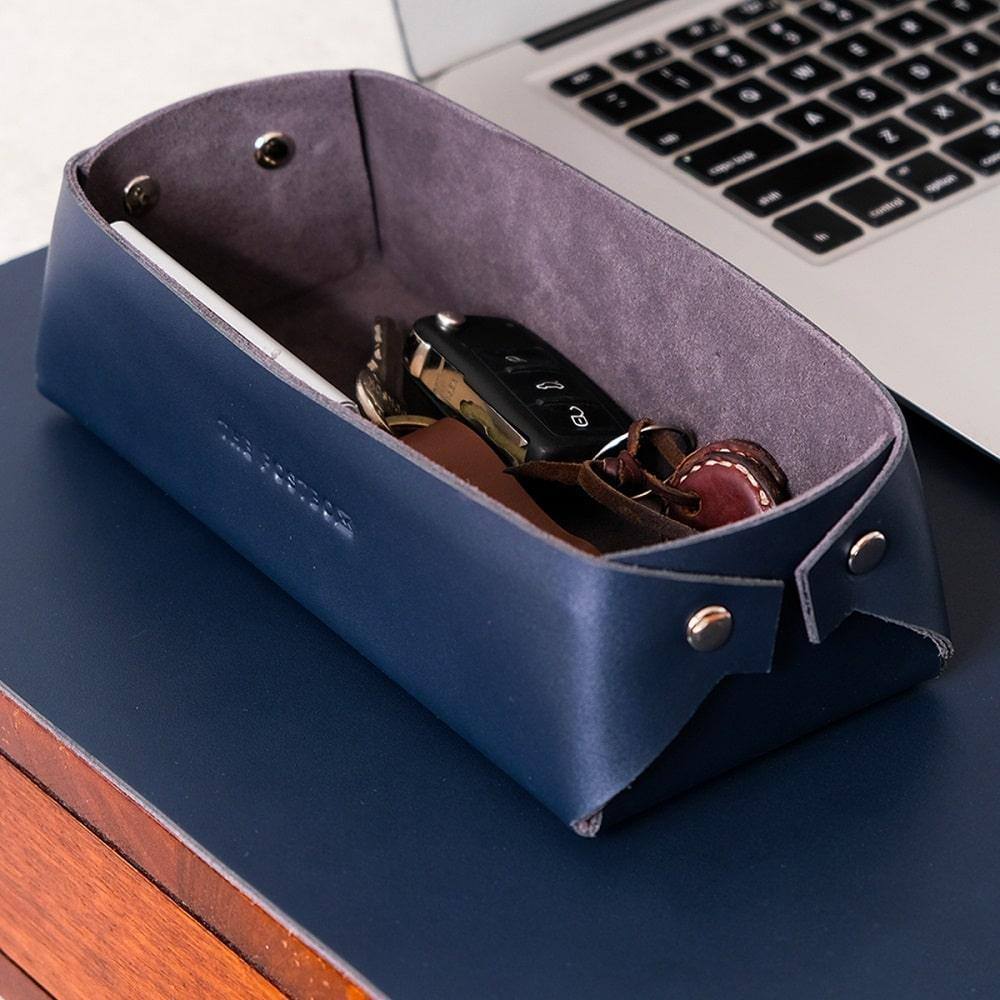 The Postbox Desk Organiser Tray Small - Deep Blue Sea