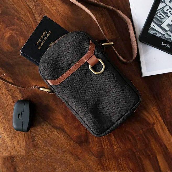 Men's Small Leather Sling Bag