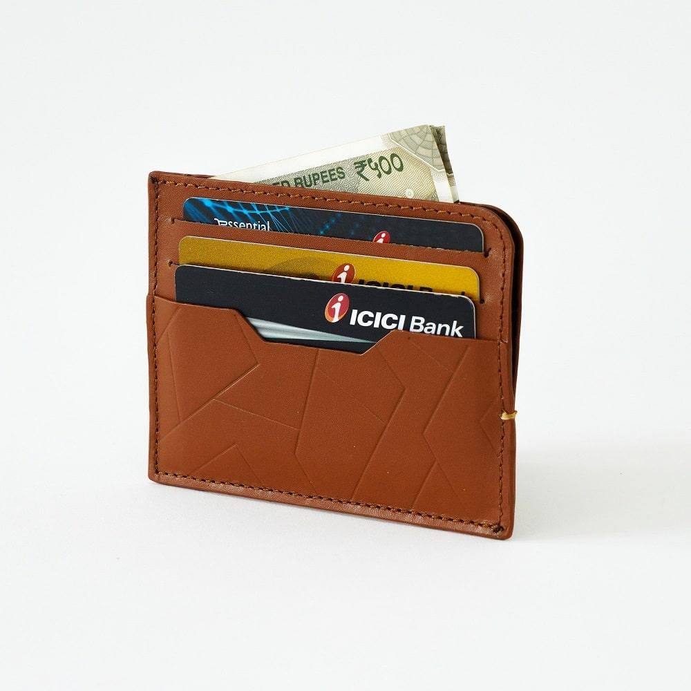 The Postbox Sterling Card Holder - British Tan