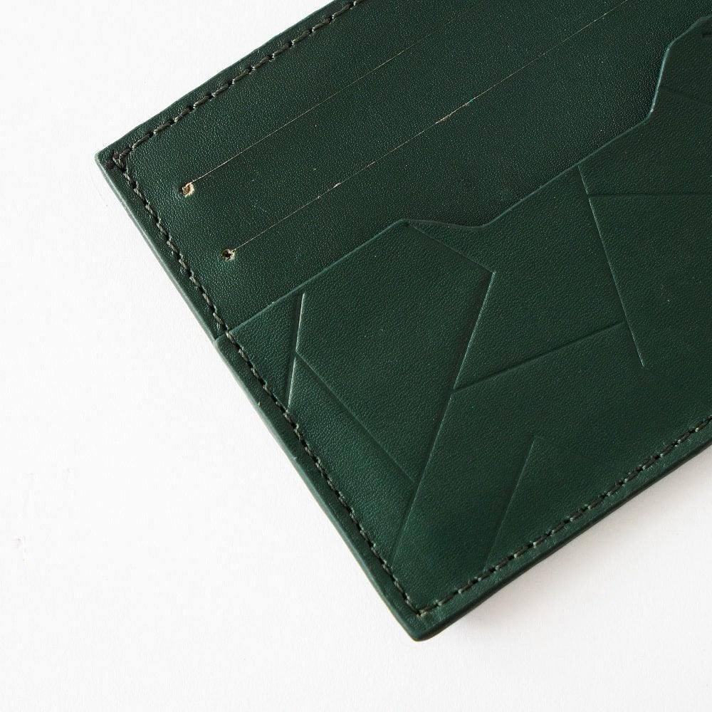 The Postbox Sterling Card Holder - Emerald Green