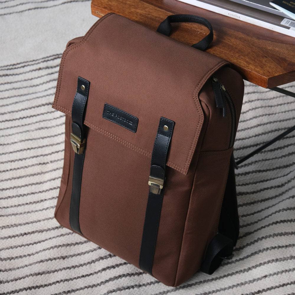 The Postbox The Transit 4.0 Backpack - Pecan Brown