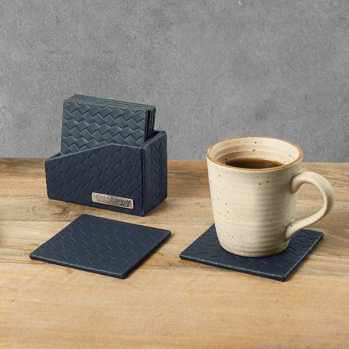Three Sixty Entwine Coasters, Set of 6 - Grey