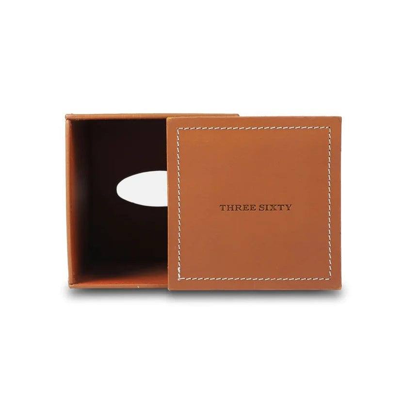 Three Sixty Modella High Tissue Box Holder - Cognac
