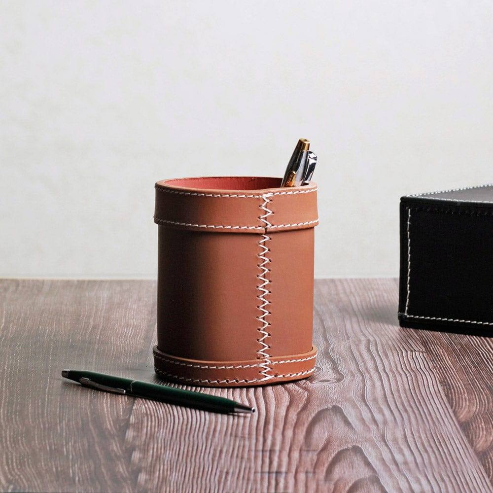Three Sixty Modella Pen Holder - Cognac