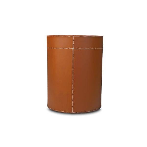 Three Sixty Modella Round Waste Basket - Cognac