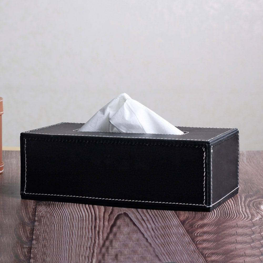 Three Sixty Modella Tissue Box Holder - Black