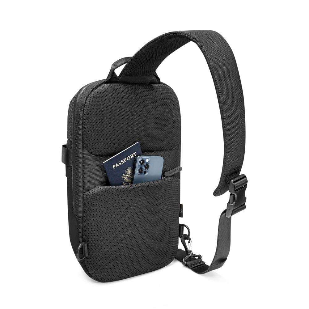 Tomtoc CroxBody EDC Sling Bag - Black 14 Inch