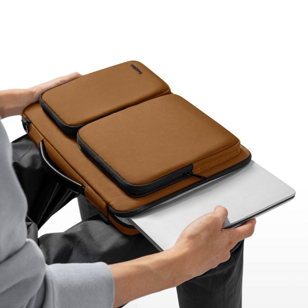 Tomtoc Defender A42 Laptop Bag - Brown 15 to 16 Inch