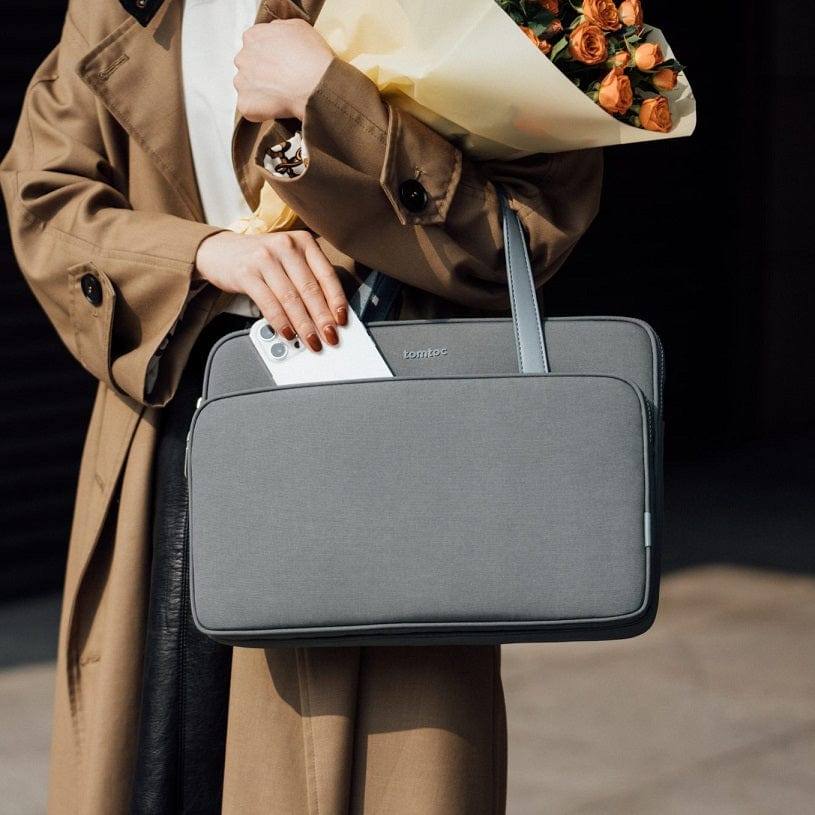 Tomtoc Protective Laptop Bag Grey 13 to 14 Inch