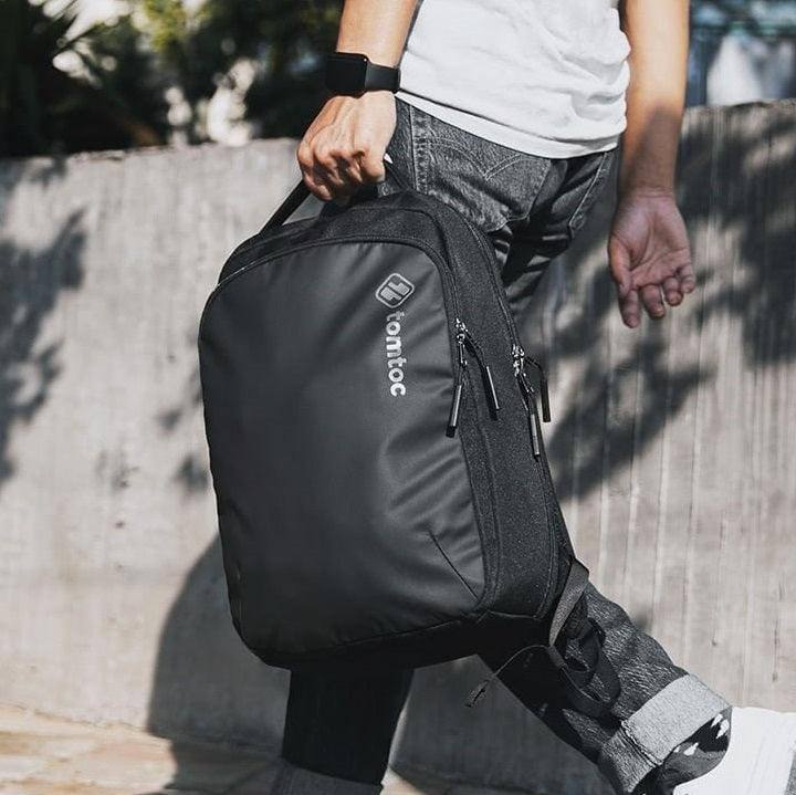 Tomtoc Urban Laptop Backpack - Black