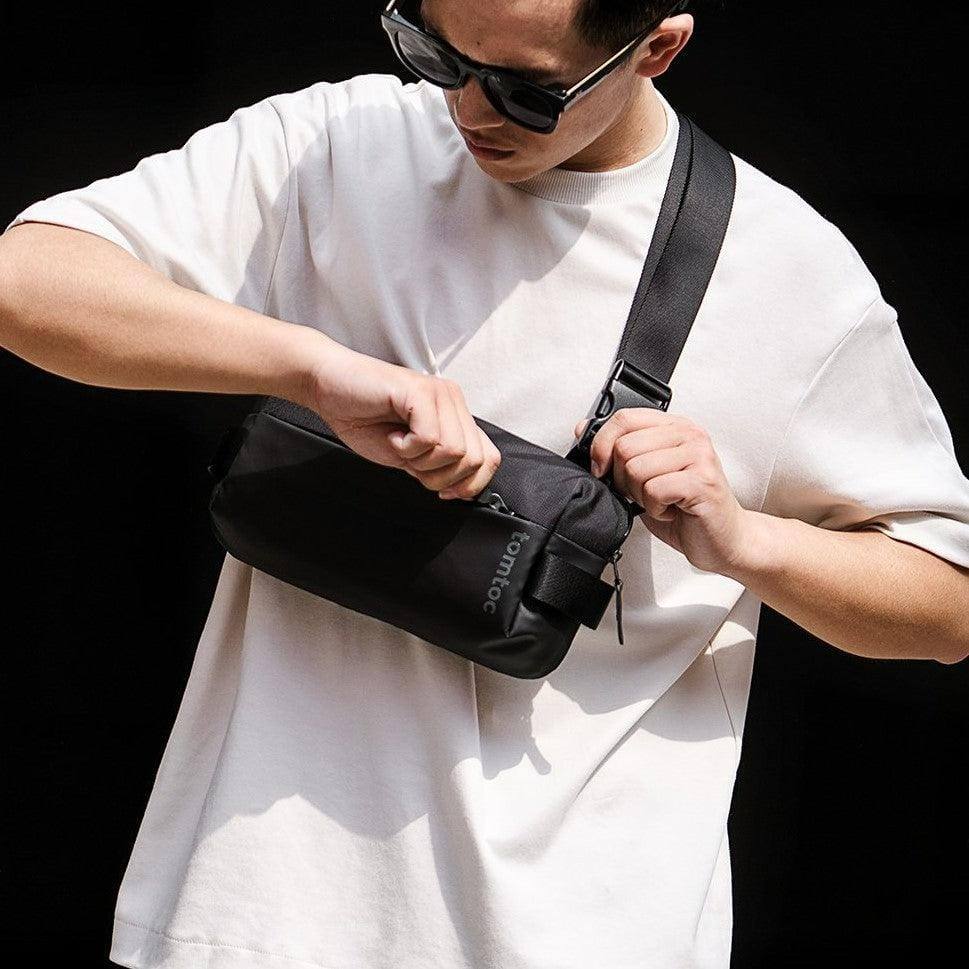 Tomtoc Urban Sling Bag - Black