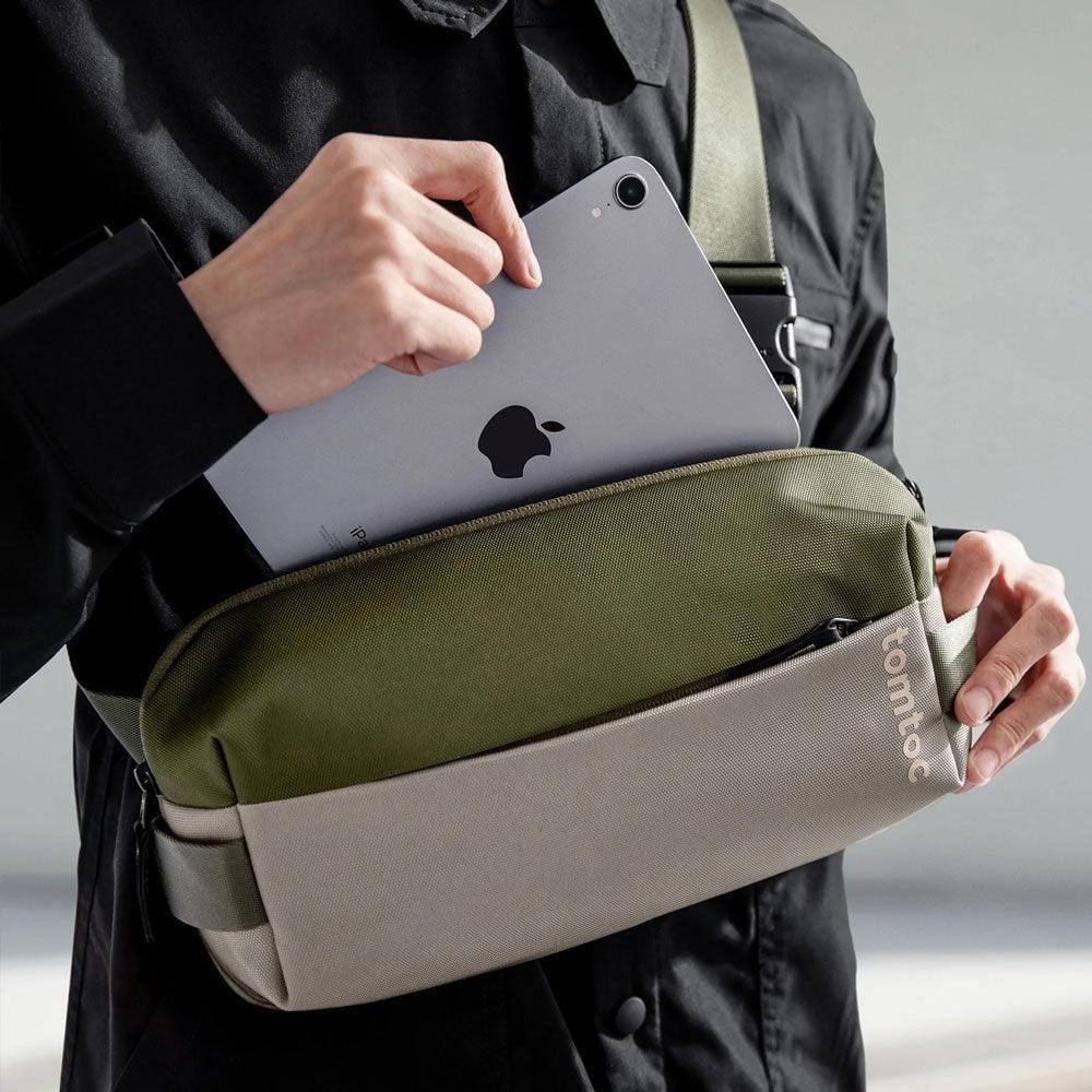 Tomtoc Urban Sling Bag Olive Green