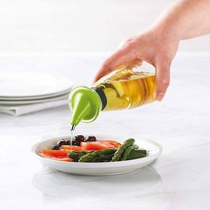 Trudeau Dripless Oil Bottle - Green