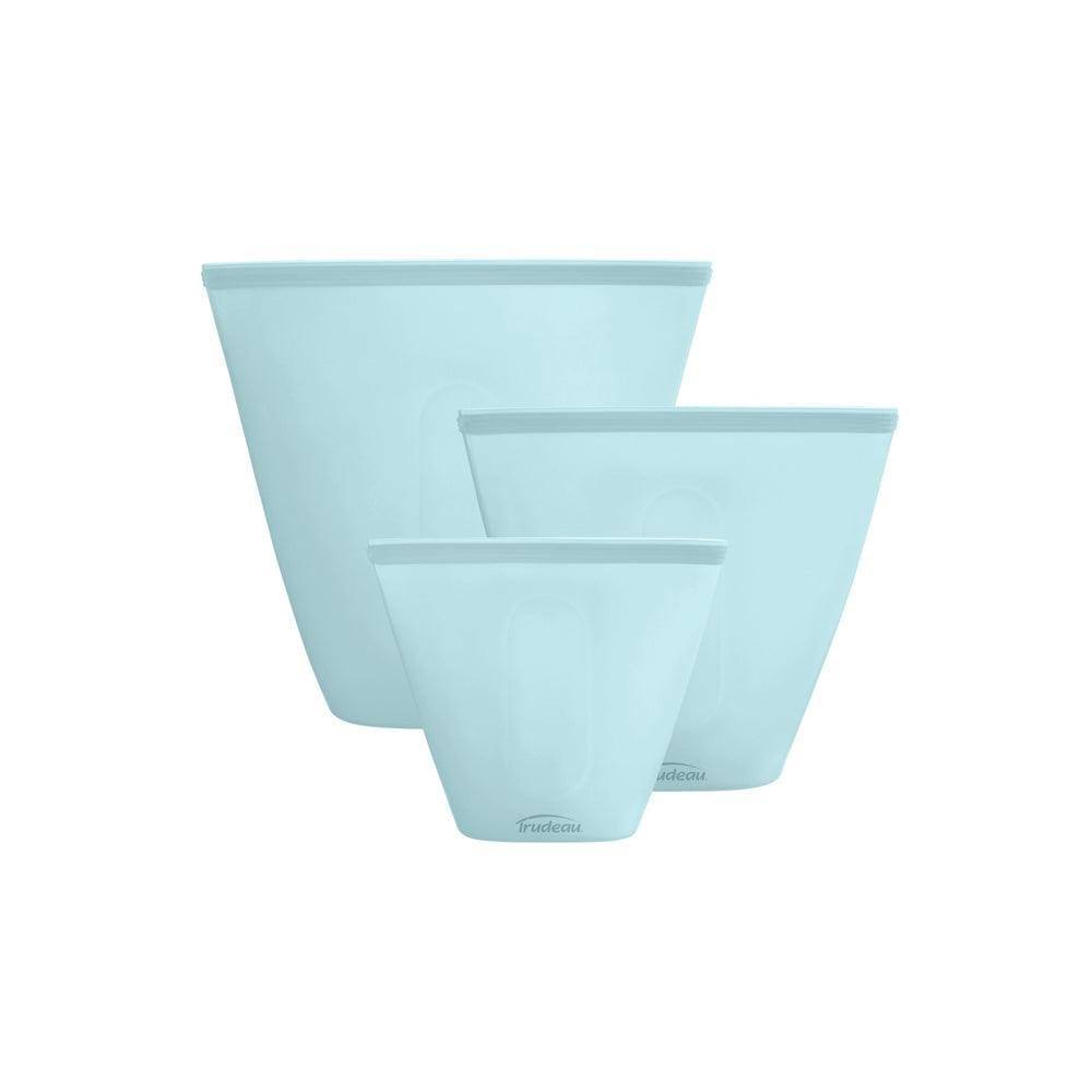 Trudeau Eco Silicone Reusable Food Bags, Set of 3
