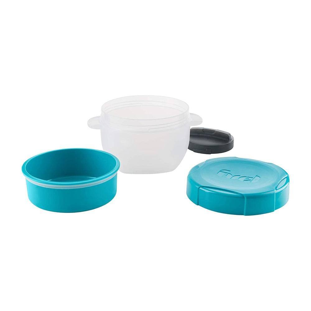 Trudeau Fuel Cereal & Milk Pot - Tropical Blue
