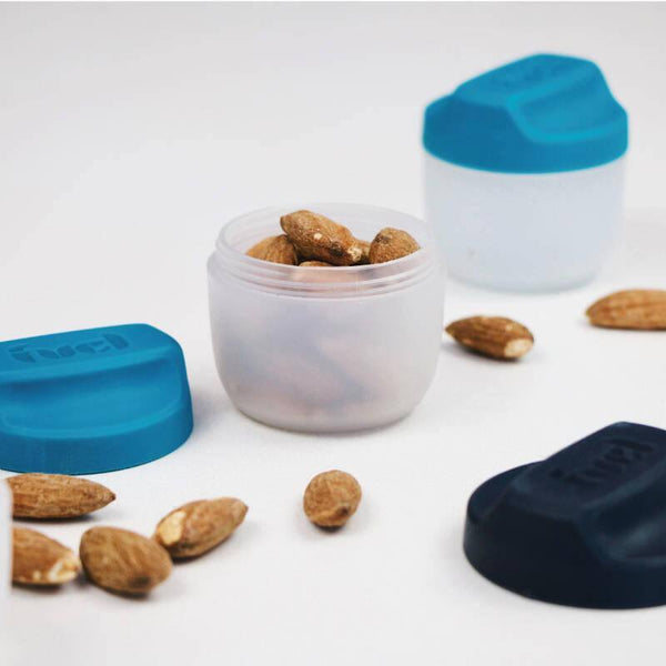 Trudeau Maison Yogurt & Granola Container W/Ice Lid-Blue 