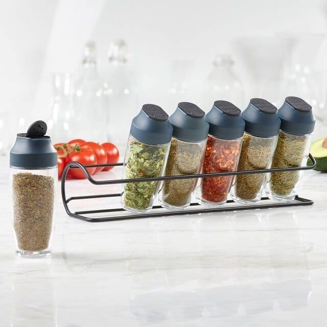 Trudeau Horizontal 6 Bottle Spice Rack
