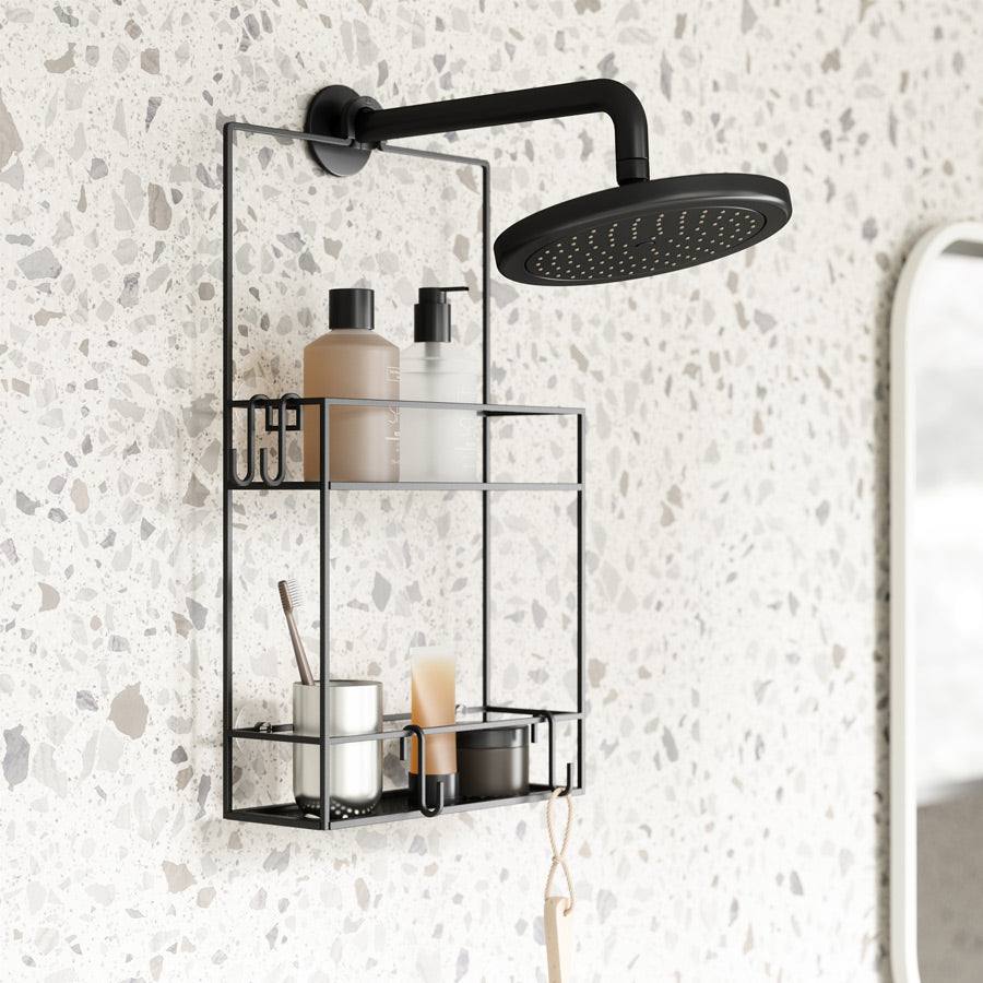 Accessori da bagno PORTAOGGETTI CUBIKO umbra Mod. CADDY CUBIKO SHOWER BLACK